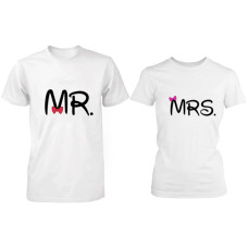 Mr White Mrs White Couple Tshirt